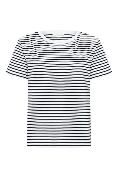 Mudo Stripes Cycling Neck Short Sleeve T-Shirt