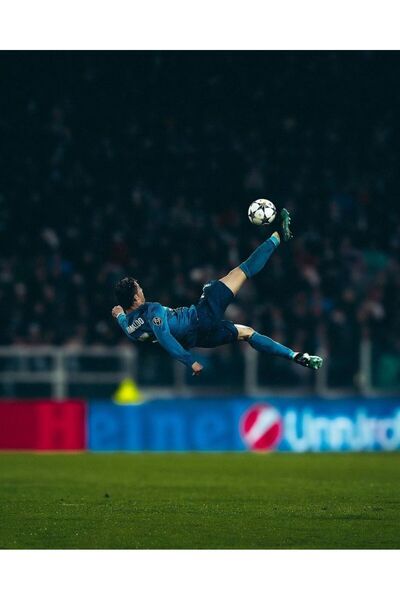 Sticksy Cristiano Ronaldo Poster, Kalın Kağıt - Çerçevesiz Poster - HD Kalite