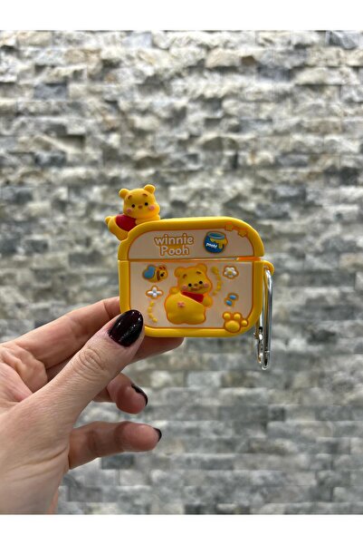 Store Airpods Pro 2 Uyumlu Pooh Görünümlü Silikon Kılıf