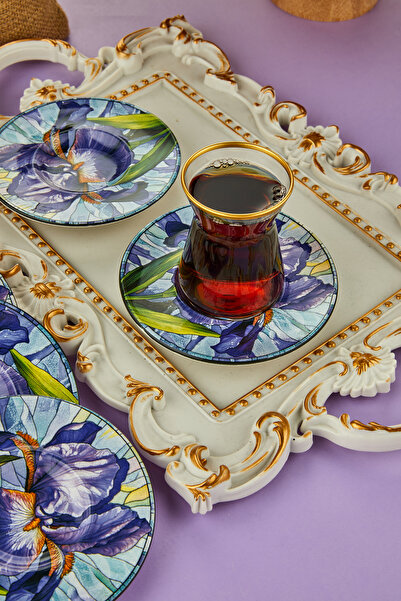 EMBazaar 6-Piece Stackable Tea Plate Disaster Series Set / Coasters