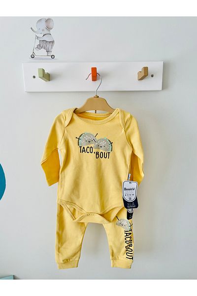 Miniworld Baby Boy Suit 100% Cotton Seasonal Suit (Body + Pants)