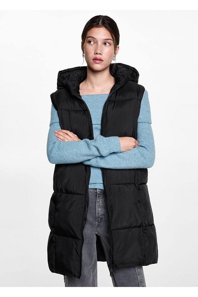Mango Teen Hooded quilted vest