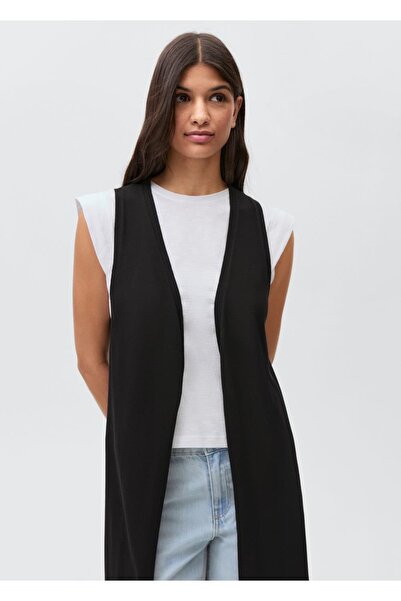 Mango Teen Бавовняний довгий жилет