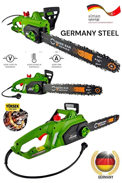 Germany Steel Profesyonel 4800 Wat Elektrikli Hızar Testere Ağaç Odun Kesme B...