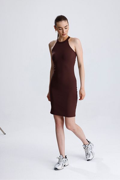 FV Φόρεμα Lycra με κορδόνι με φερμουάρ