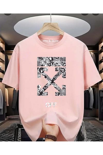 New Shine X OFF εμπριμέ μπλουζάκι Oversize