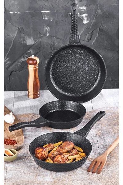 Esta F Plus 3-Piece Cast Granite Pan Set