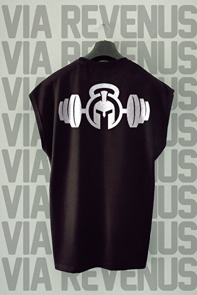 Vordevia Gladiator Gym Back Štampano Sportska majica bez rukava okrugla kragna