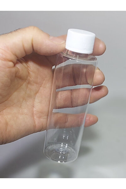 wellLine 150 Cc Düz Model Pet Şişe - Beyaz  sızdırmaz Kapaklı - 150 Ml Boş Pe...