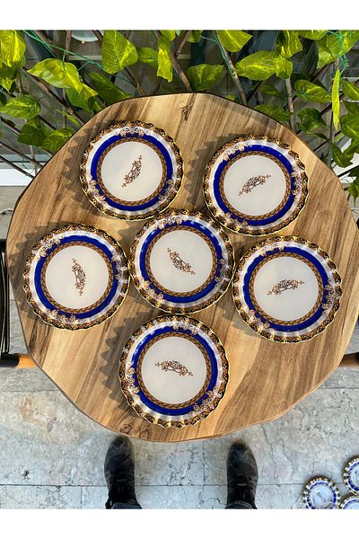 GÜRCÜGLASS طبق الحلوى على شكل تاج جورجيان جلاس