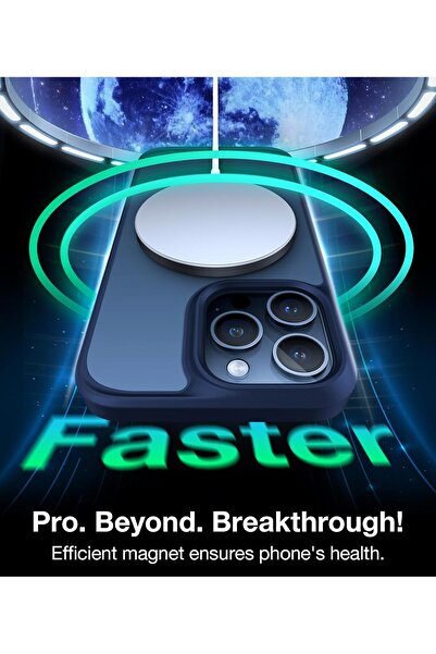 TORRAS Magnetic Shockproof Case for iPhone 15 Pro Max, Magsafe, Military Drop-Tested, Slim, Blue