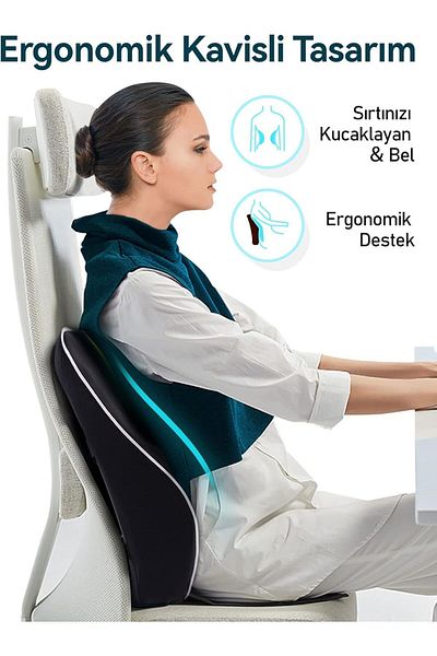 ORPEDOX Ergonomic Lumbar Support Cushion, Memory Foam Back Support for Car Seat, Office Chair