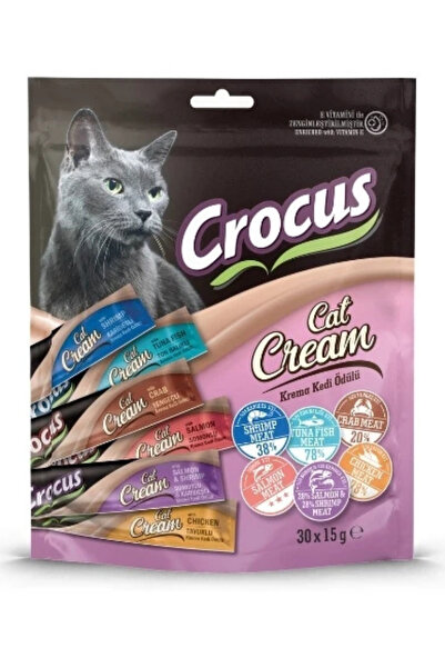 Gimcat Crocus Multipack Karışık Lezzet Sıvı Kedi Ödül Maması 30X15gr