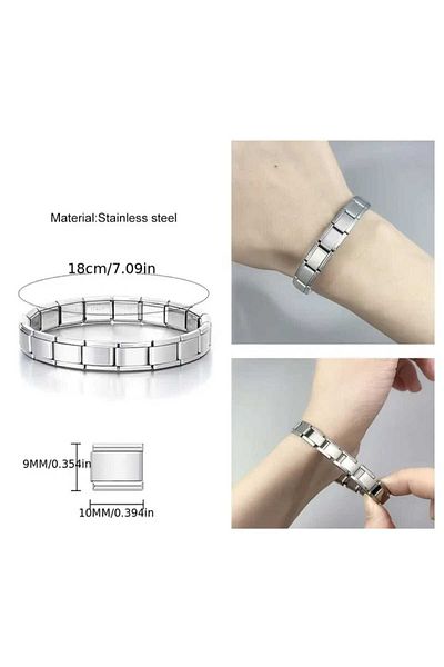 prestij sanal market Steel Unwritten Italian Bracelet