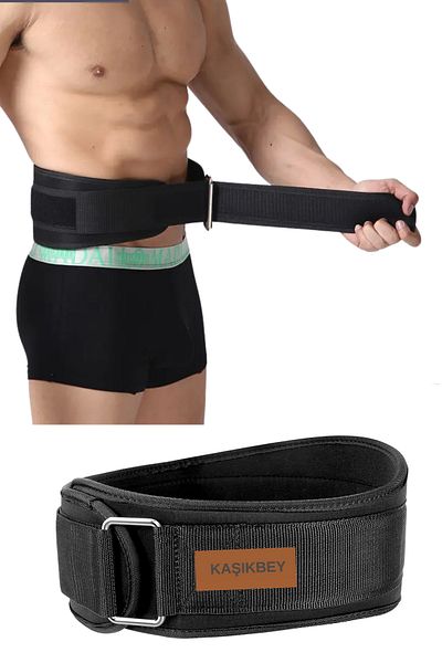 KAŞIKBEY Cureaua de greutate pentru talie Cureaua de culturism Cureaua de fitness Cureaua de ridicare de greutati Cureaua de sustinere a taliei