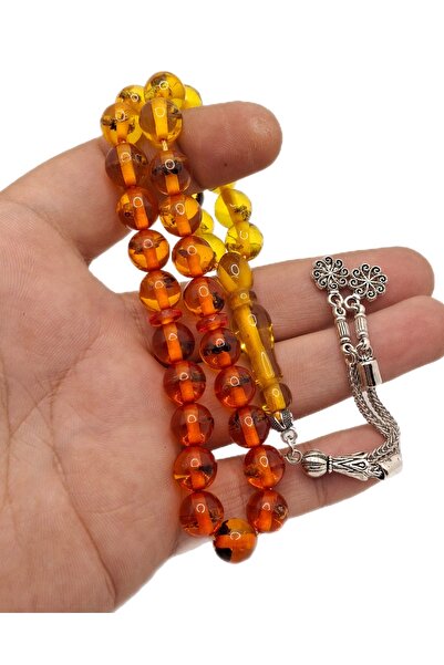 Han Ticarethane Mărgele de rugăciune din chihlimbar cu praf de tăiere special...