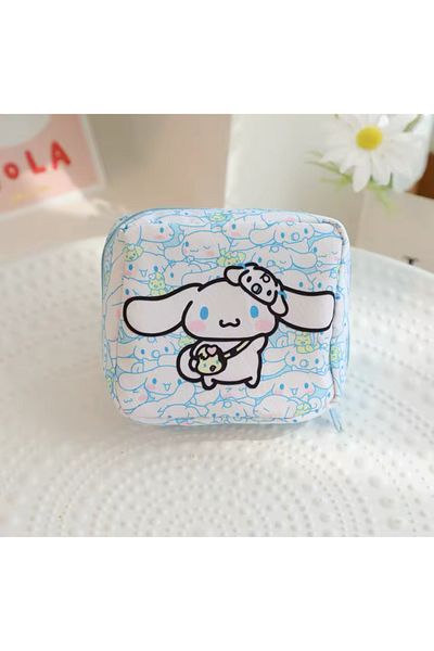 synshop Cinnamoroll Sanrio Makeup Pad Organizator Geanta Cosmetica 13x13 cm