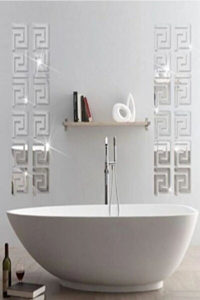 Numa Concept Bordür Ayna 60'lı Gümüş Pleksi Her Biri 8x7 Cm Duvar Dekorasyon ...