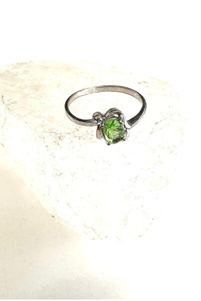 Aysesa Turmalin Taşlı Gümüş Yüzük 925 Ayar 1,26 Gram