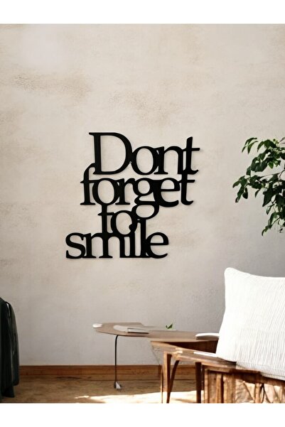 Dont Forget to Smile Decorative Graffiti, Wooden Painting