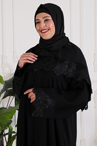 GigiTex 77 εκ. Κομψό και υψηλής ποιότητας μετάξι του Ντουμπάι - Γενειοφόρος δαντέλα, Yarasakol Ferace από τον ώμο