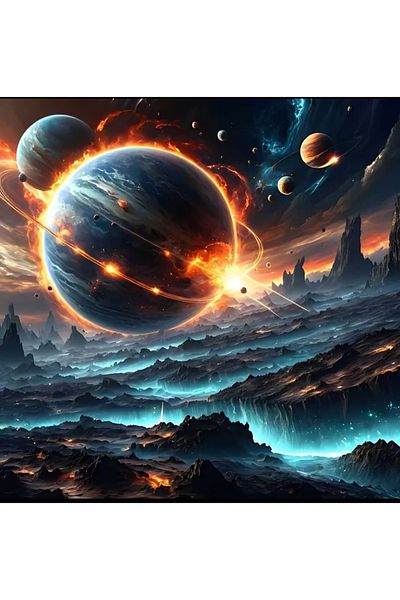 bilteknik Space 5D Diamond Bead Painting 30X30 cm