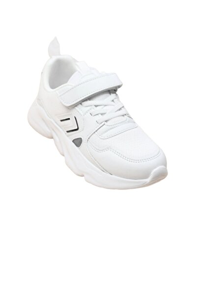 Cool Kids White Tokyo Unisex Kids Sneakers - Velcro Casual Shoes