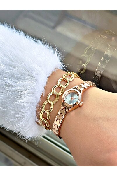 Tisaati Minimal Classic Luxury Stylish Design Metal Cord Women's Wristwatch-Wristband Gift