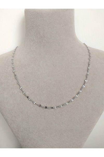 Alexis Carrel Stainles Steel Lip Chain Necklace Steel Singapore Model Chain Necklace - Stainless Steel Necklace