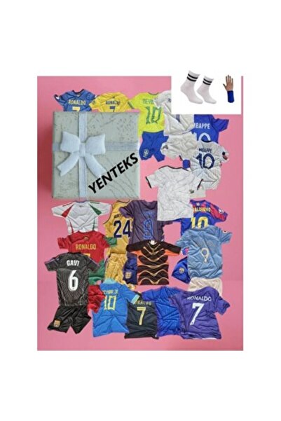 yenteks Avrupa Takımları Futbol Çocuk Forması 4 Lü Set Hediyelik Süpriz Forma SAT07