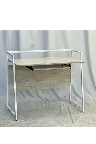 TrentonGCC Modern Study Desk / Computer Table with Pull-Out Shelf 100x60cm