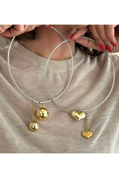 SELVİLERBUTİK Kalpli Chocker Kolye