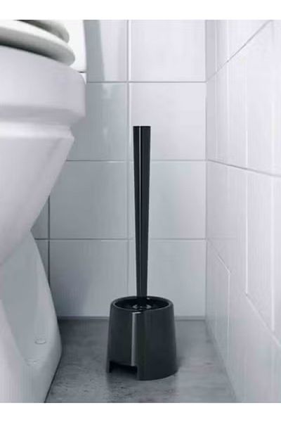 co arma Black Toilet Brush Holder 36.5cm