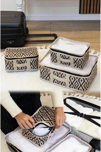 MasterCar BOHE 3 τεμαχίων βαλίτσας Organizer Τσάντα ταξιδιού Organizer Θήκη βαλίτσας Τσάντα ταξιδιού