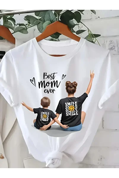 Alviora Unisex Μπλουζάκι με στάμπα Oversize Best Mom Ever