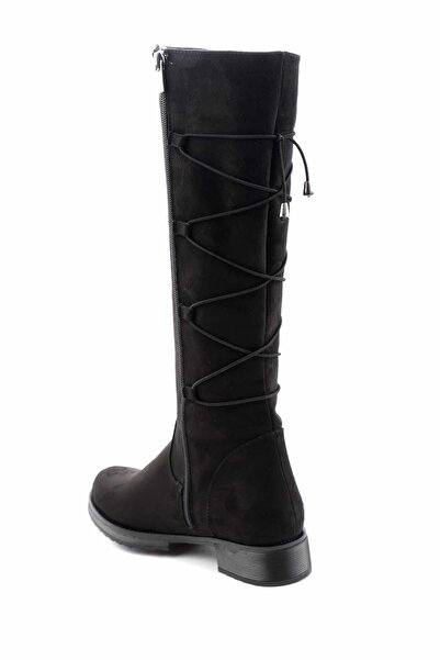 Bambi Black Suede Women's Boots K03671102202