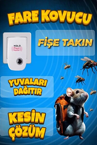 Genel Markalar Fare Haşere Kemirgen Kovucu Elektronik Ultra Sonic Kovucu Yüks...
