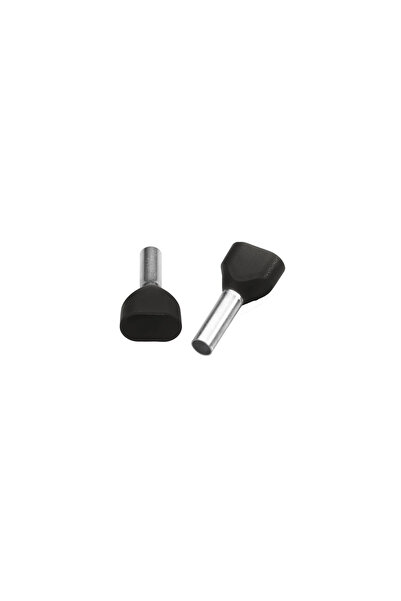 tbloc Ies 2X6.0/14 Black Double Entry Ferrule Isolated a Norm 100 Pack