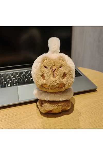 BABUN Foldable Flexible Winter Capybara Plush Earmuff Capybara Furry Earmuff Ear Warmer