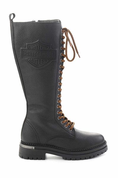 Harley Davidson Μαύρα γυναικεία μποτάκια & μποτάκια από γνήσιο δέρμα Hd0777002803