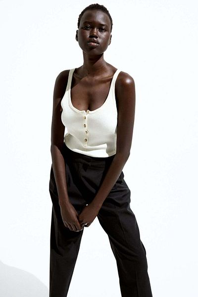 H&M Tapered twill trousers