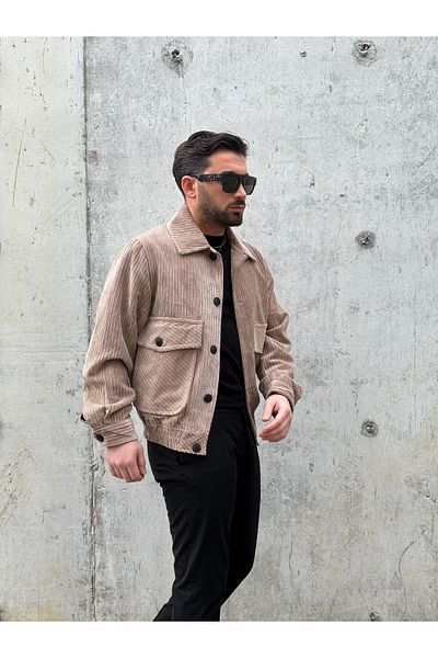 MİS MODA Men's Seasonal Velvet Coat