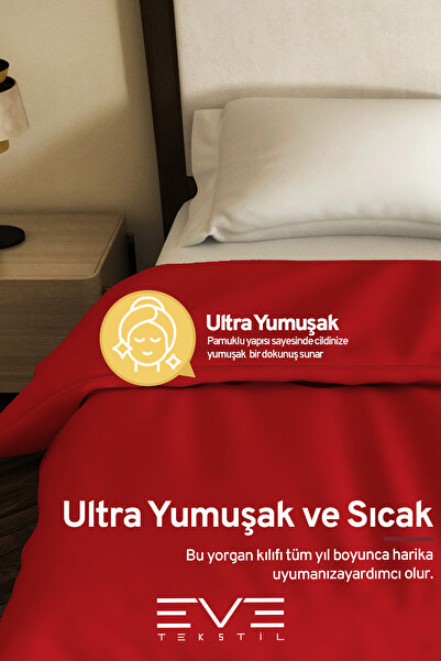 Eve Tekstil Cotton Modern Duvet Cover Quilt Cover 220X240 cm Antiallergic Personality