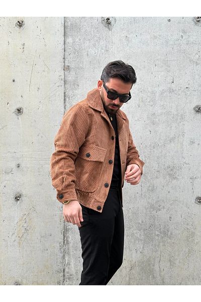MİS MODA Men's Seasonal Velvet Coat