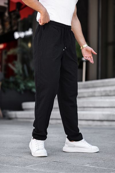YXC Trend Maker Men's Relaxed Fit Summer Linen Blend Relaxed Trousers