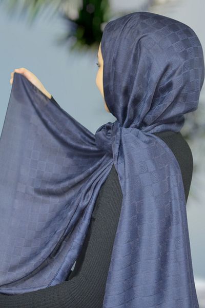 ÖYKÜ KİDS Şal anti-alunecare jacquard mătăsos cu model de dame