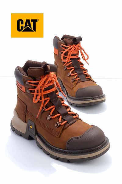 Caterpillar Men's Chocolate Genuine Leather Boots - Cat 1111111303