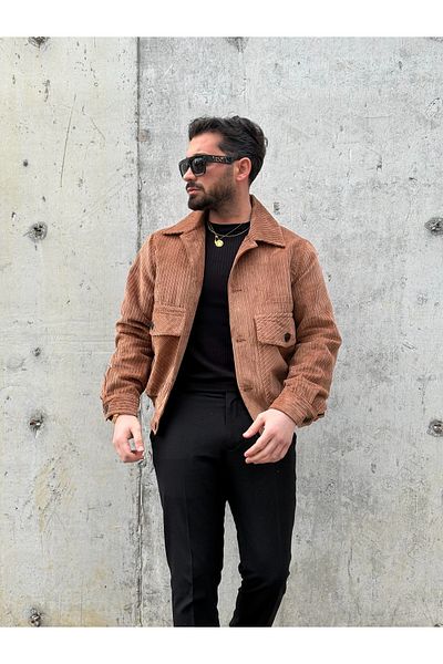 MİS MODA Men's Seasonal Velvet Coat