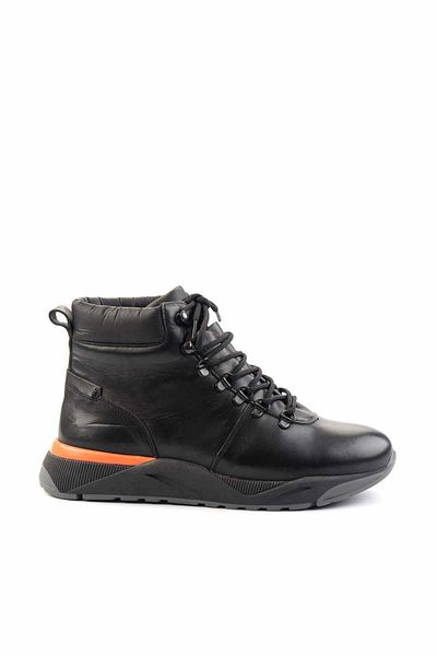 Bambi Black Genuine Leather Men's Boots & Booties E02398012703