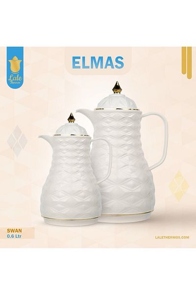 Rema Attractive Coffee and Tea Fridge Thermos Set with Elegant Design made in Turkey 1L + 0.5L